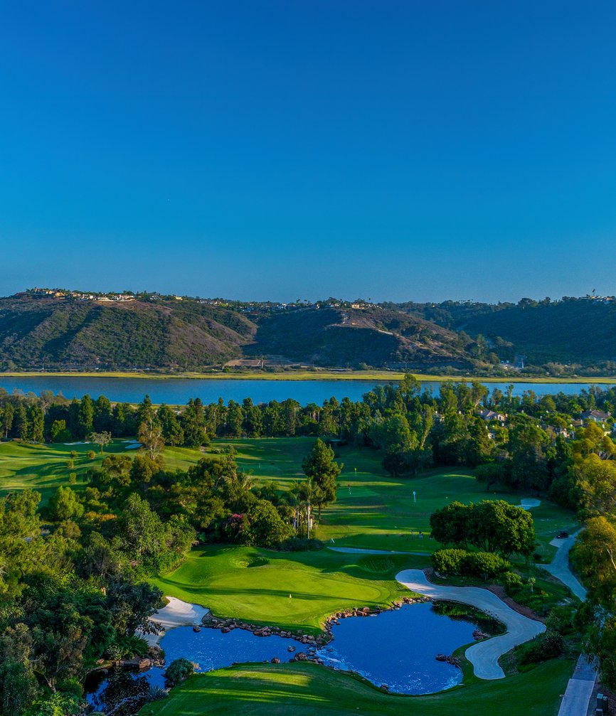 Aviara Golf Club - Aerial Lagoon View Wide Angle